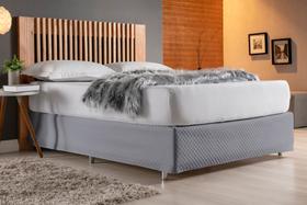 Saia Box Solteiro Branco Matelado Ultrassônico Saia Box Solteiro Branco Matelado Ultrassônico