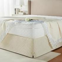 Saia Box Solteiro Matelassado Serve Para Cama Baú
