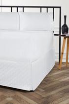 Saia Box Solteiro Matelasse Ultrassonico Várias Branco