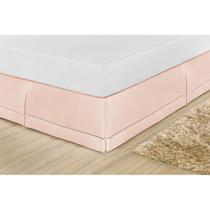 Saia Box Solteiro Ponto Palito Percal 200 Fios 100% Algodão