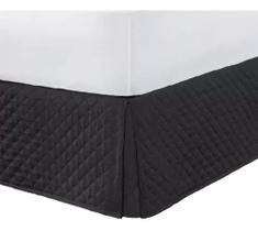 Saia Box Viúva Matelasse Ultrassónico Solteirão K Preto