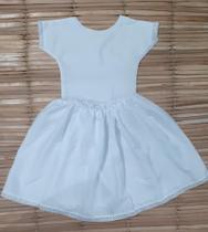 Saia Branca em Oxford Infantil