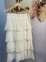 Saia branca feminina branca balone tamanho m Saia branca feminina branca balone tamanho m