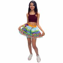 Saia Caipira Juvenil Luxo Saia Caipira Juvenil Luxo