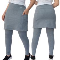 Saia Calça com Bolso Alta Compressão UV50+ Poliamida Roupa Fitness Evangélica Academia Allas