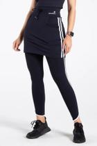 Saia Calça Comprida Fitness Preta Poliamida com proteção UV 50+