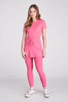 Saia Calça Comprida Rosa Claro Para Mulheres Baixas de Até 1,60 de Altura Epulari