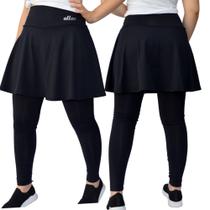 Saia Calça Godê Evangélica Moda Fitness Modesta Academia Proteção UV+ Poliamida