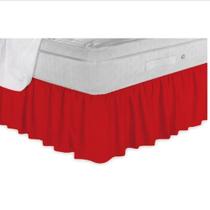 Saia Cama Box Ajustável Com Babado E Elástico Casal Padrão Casal Queen Casal King E Solteiro