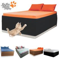 Saia Cama Box Arranhador E Protetor Gatos