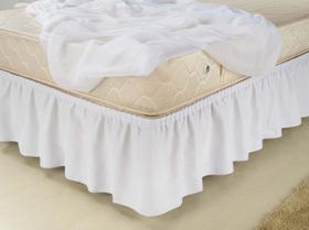 Saia Cama Box Babado Casal Queen Branca - Linha Avulsa