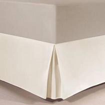Saia Cama Box Buettner Casal Percal Lisa 138cmx188mx32cm Marfim
