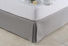 Saia Cama Box Queen Matelasse Ultrassonico forro e babado