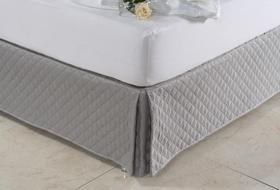 Saia Cama Box Queen Matelasse Ultrassonico Forro E Babado