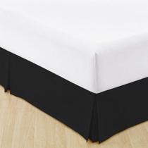 Saia Cama Box Queen Preta Admirare Saia Cama Box Queen Preta Admirare