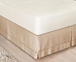 Saia Cama Box Solteiro Ponto Palito 180 Fios Várias Cores Branco, Palha, Caqui Saia Cama Box Solteiro Ponto Palito 180 Fios Várias Cores Branco, Palha, Caqui