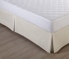 Saia Cama Box Viúva Solteirão Creme Admirare Saia Cama Box Viúva Solteirão Creme Admirare