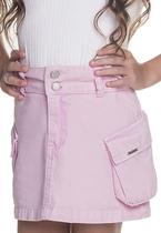 Saia Cargo Menina Rosa Sarja Have Fun Saia Cargo Menina Rosa Sarja Have Fun