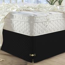 Saia Casal Queen Box Padrão Luxo Matelada Varias cores Cama Queen