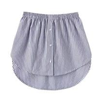 Saia Casual Feminina Preta Estilo Coreano Com Barra Falsa E Detalhe De Camisa, Parte Inferior De Saia Casual Feminina Preta Estilo Coreano Com Barra Falsa E Detalhe De Camisa, Parte Inferior De