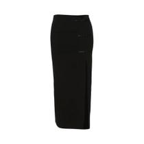 Saia Casual Feminina Preta Sexy Com Fenda, Estilo Urbano Versátil E Moderno Para Mulheres Maduras Saia Casual Feminina Preta Sexy Com Fenda, Estilo Urbano Versátil E Moderno Para Mulheres Maduras