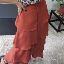 Saia com babado Saia com babado