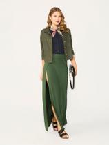 Saia com Fendas Laterais Feminina Cintura Alta Tribo Livre