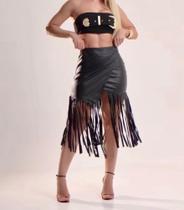 Saia com franjas country/rodeio