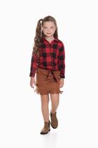Saia Country Com Franja Infantil Muvile 4216