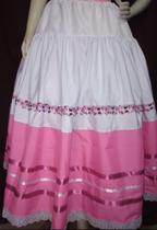 Saia Criança Erê Cupcake Rosa Umbanda Candomblé Roupa de Santo tamanho unico