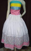 Saia Criança Erê Ursinhos Umbanda Candomblé Roupa de Santo tamanho unico