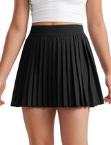 Saia CRZ YOGA Feminina Plissada Soft para Tênis Preta P