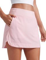 Saia CRZ YOGA Mini Evasê Cintura Alta 38cm Rosa XL