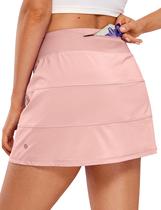 Saia CRZ YOGA Mini Forrada Cintura Alta Rosa XL