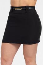 Saia Curta de Alfaiataria com Cinto - Mein