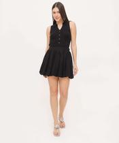 Saia Curta Feminina Balone Marisa Preto-66004 Saia Curta Feminina Balone Marisa Preto-66004