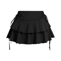 Saia Curta Feminina De Cintura Alta, Ajuste Slim, Moda De Verão, Cor Sólida, Versátil, Cintura Saia Curta Feminina De Cintura Alta, Ajuste Slim, Moda De Verão, Cor Sólida, Versátil, Cintura