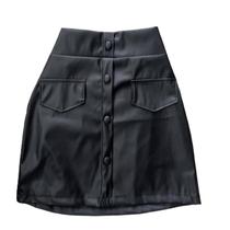 Saia Curta Feminina De Material Sintético Cor Preta Tamanho G Tendência - Gilfer Variedades