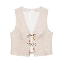 Saia Curta Feminina De Moda Com Miçangas E Cadarço, Zíper Lateral, Chique E Moderna QUN9257