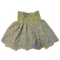 Saia Curta Infantil Lastex Lese Green