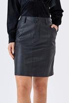 Saia Curta PKS material sintético Preta Saia Curta PKS material sintético Preta