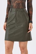 Saia Curta PKS material sintético Verde Militar Saia Curta PKS material sintético Verde Militar