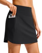 Saia curta SANTINY 16" Cintura Alta Elástica com 4 Bolsos Saia curta SANTINY 16" Cintura Alta Elástica com 4 Bolsos