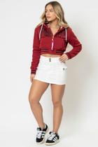 Saia Curta Sarja Cargo Planet Girls Branco