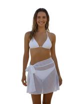 Saia Curta Transparente Blogueira Saída Praia Feminina Adulto Soltinha Verão Piscina Tamanho Único Saia Curta Transparente Blogueira Saída Praia Feminina Adulto Soltinha Verão Piscina Tamanho Único