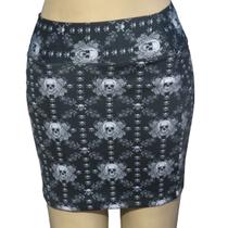 Saia da Líquido Moda Praia Estampa Caveira Exclusiva Top