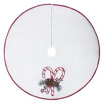Saia de árvore Celebrations White Candy Cane 122x122 cm