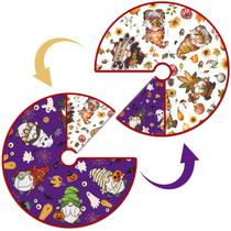 Saia de árvore Clothmile Outono Halloween Reversível 90cm
