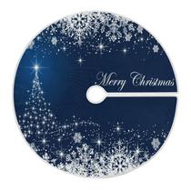 Saia de árvore de Natal ATTX Winter Blue Snowflakes 90cm