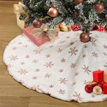 Saia de árvore de Natal B-COOL Faux Fur Rose Gold 122 cm